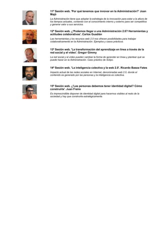 15 Sesiones web (2005 2009)