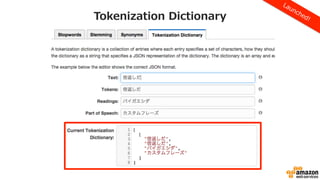 Tokenization Dictionary 
 