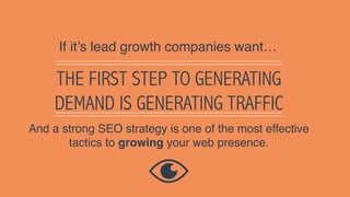 Email is popular, but only
1 in 10
marketing professionals
see SEO as a top priority
Stat #10
 