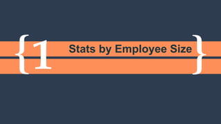 { }1 Stats by Employee Size
 