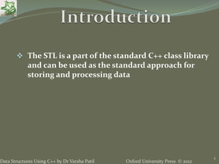 15. STL - Data Structures using C++ by Varsha Patil | PPTX