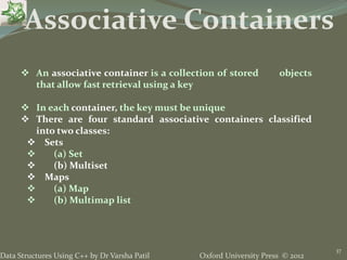 15. STL - Data Structures using C++ by Varsha Patil | PPTX