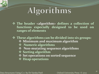 15. STL - Data Structures using C++ by Varsha Patil | PPTX