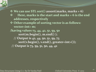 15. STL - Data Structures using C++ by Varsha Patil | PPTX