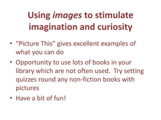 Examples of non fiction text bookshttp://www.squidoo.com/teachingwithpicturebooks#module16222962