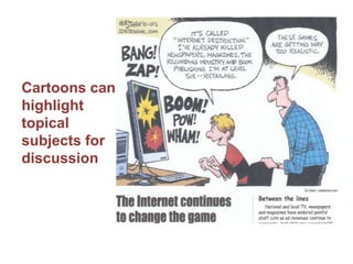 Interpreting the imageDid it seem that all the captions could fit the image or did some make more sense than others ?Did hearing three captions about the same image make it more confusing to figure out what was really happening ?  Why or why not ?Words can sway how we think about the picture.  Captions help us “pin down” meaning.  Captions and our own expectations influence what we see or read into an image.The right caption was: Entertainer Paul Robeson singing to labourers