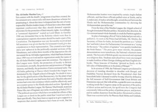 128 THE COMMUNAL PROBLEM ITS FRUITION	129
The All-India Muslim Lea.go
Not content with the deadly antagonism it had thus created, the
Government now conceived a still more disastrous scheme for
perpetuating it. About this time it whispered into the ears of some
responsible Muslim leaders (many of whom have since then made
repentant confessions) that they should demand separate
electorates for the protection of their minority rights. Accordingly,
a "command deputation" waited on Lord Minto in October
1906 and demanded that in the Reforms which were then in
contemplation separate electorates should be made a part of the
Constitution. The deputation was very favourably received and
full assurance was given that the Governmentwould give due
consideration to their representation. This created a new hope
and a new upheaval in the politically-minded sections of the
Musalmans, and within three months of the deputation the old
movement for an All-India organization, which had been dormant
since 1900 was revived and an organization under the name of
the All-India Muslim League came into existence. The objects of
this League were: firstly, the promotion of loyalty to British
Government; secondly, the protection and promotion of Muslim
interests; and thirdly, the promotion of intercommunal unity. The
All-India gathering at Dacca which founded this league was
dominated by the Aligarh school of thought. No doubt it was a
day for the gratification of the Bureaucracy, for the plant it had
nurtured with such care had borne fruit and a Muslim educated
section had come into existence which could be effectively used
as a counter-poise to the Hindu educated section. Speaking of
theAll-India Muslim League, Mr. Ramsay MacDonald, at present
Prime-Mitister of England, says in hisAwakening of India(1911):
"The political successes which have rewarded the efforts of this
League are so fresh in the public mind that I need not refer to
them specifically. They have been so signal as to give support to a
suspicion that sinister influences have been at work, that the
Mohammedan leaders were inspired by certain Anglo-Indian
officials, and that these officials pulled wires at Simla, and in
London and, of malice aforethought, sowed discord between the
Hindu and the Mohammedan communities by showing the
Mohammedans special favour."
From the time of the Muslim League, the Aligarh school of
thought dominated Muslim politics. Secured in this direction, the
Government turned whole-heartedly to crush the Partition agitation.
Its plan of arranging a Royal Visit to India had proved only a
palliative. As soon as the Prince had left India, Mr. Morley, the
Secretary of State for India, declared the partition as a "settled
fact' and India's desire for Parliamentary GoVernment as a "crying
for the moon." The embers of agitation "were quickly kindled into
the fresh flames." The press grew more vitriolic, the popular
demonstrations more tumultuous, the National volunteers more
unruly. The boycott of British goods was renewed and enjoined
as a religious duty. Students and school boys were encouraged
to make bonfires of their foreign clothing and their English text-
books. These beacons of freedom "glowed as freely on the
hill-sides of Maharashtra as in the plains of Bengal."74
In its session of 1906, the National Congress proclaimed its
decision of standing shoulder to shoulder with Bengal, and
Dadabhai Naoroji declared from the Presidential chair that
henceforth India's demand would be Swaraj, which he defined as
the full measure of Self-Government thaf Great Britain and
Dominions enjoyed. But with all this, a great division was already
working inside the Congress camp on the question of the policy
of direct action and boycott, for up till now the Congress had
consistently followed the policy of petition, prayer, and protest,
and its sudden departure from this policy threatened a schism.
There was a section led by Sir Pheroze Shah Mehta and Gokhale,
74. India, Valentine Chirol, p. 110.
 