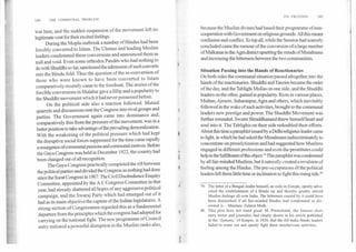 144 THE COMMUNAL PROBLEM
ITS FRUITION	145
war heat, and the suddeti suspension of the movement left no
legitimate vent for their excited feelings.
During the Mopla outbreak a number of Hindus had been
forcibly converted to Islam. The Ulemas and leading Muslim
leaders condemned these conversions and announced them as
null and void. Even some orthodox Pandits who had nothing to
do with Shuddhi so far, sanctioned the admission of such converts
into the Hindu fold. Thus the question of the re-conversion of
those who were known to have been converted to Islam
comparatively recently came to the forefront. The stories of the
forcible conversions in Malabar gave a fillip and a popularity to
the Shuddhi movement which it had never possessed before.
On the political side also a reaction followed. Mutual
quarrels and discussions rent the Congress into rival groups and
parties. The Government again came into dominance and,
comparatively free from the pressure of the movement, was in a
better position to take advantage of the prevailing demoralization.
With the weakening of the political pressure which had kept
the disruptive social forces suppressed for the time came rapidly
a resurgence of communal passions and communal motives. Before
the Gaya Congress was held in December 1922, the country had
been changed out of all recognition.
The Gaya Congress practically completed the rift between
the political parties and divided the Congress as nothing had done
since the Surat Congress in 1907. The Civil Disobedience Enquiry
Committee, appointed by the A.I. Congress Committee in that
year, had already shattered all hopes of any aggressive political
campaign, and the Swaraj Party which had emerged out of it
had as its main objective the capture of the Indian legislatures. A
strong section of Congressmen regarded this as a fundamental
departure from the principles which the congress had adopted for
carrying on the national fight. The new programme of Council
entry initiated a powerful disruption in the Muslim ranks also,
because the Muslim divines had based their programme of non-
cooperation with Government on religious grounds. All this meant
confusion and conflict. To top all, while the Session had scarcely
concluded came the rumour of the conversion of a large number
ofMalkanas in the Agra district upsetting the minds of Musalmans
and increasing the bitterness between the two communities.
Situation Passing into the Hands of Reactionaries
On both sides the communal situation passed altogether into the
hands of the reactionaries. Shuddhi and Tanzim became the order
of the day, and the Tablighi Mullas on one side, and the Shuddhi
leaders on the other, gained in popularity. Riots in various places,
Multan, Ajmere, Saharanpur, Agra and others, which inevitably
followed in the wake of such activities, brought to the communal
leaders new prestige and power. The Shuddhi Movement was
further extended. Swami Shraddhanand threw himself heart and
soul into it. The Tablighis on their side redoubled their efforts.
About this time a pamphlet issued by a Delhi religious leader came
to light, in which he had asked the Musalmans indiscriminately to
concentrate on proselytization and had suggested how Muslims
engaged in different professions and even the prostitutes could
help in the fulfillment of this object.79This pamphlet was condemned
by all fair-minded Muslims, but it naturally created a revulsion of
feeling among the Hindus. The pre-occupations Of the political
leaders left them little time or inclination to fight this rising tide.°
79. The letter of a Bengali leader himself, an exile in Europe, openly advo-
cated the establishment of a Hindu raj and thereby greatly stirred
Muslim feelings• all over India. The bitterness caused by it could have
been diminished if all fair-minded Hindus had condemned or dis-
owned it.—Maulana Zafarul-Mulk.
80. This plea does not stand good. M. Premchand, the famous short.
story writer and journalist, had clearly shown in his article published
in the `Zamana,' of Kanpur, in 1924, that the All-India Hindu leaders
failed to come out and openly fight these mischievous activities.
 
