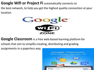 Google tools & its services | PPTX