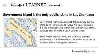 15 things I learned in the Les Cheneaux Islands
