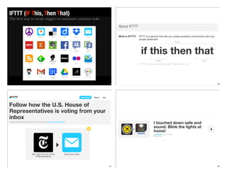 165
The best way to create triggers to automate common tasks
IFTTT (IF This, Then That)
166
167 168
 