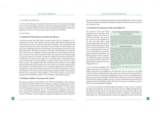 State and District Administation

5.15.3.6 PRIs in the Valley Areas
5.15.3.6.1 In the valley areas, Panchayati Raj institutions have been constituted as envisaged
by the 73rd Constitutional amendments. Elections are being held regularly by the State
Election Commission. PRIs have been involved in the implementation of poverty alleviation
programmes. However, they have not been given control over the DRDAs.
5.15.3.6.2 Issues
1. Constitution of Elected District Councils in the Hill areas
As mentioned earlier, the Hill Councils constituted under the State enactment of 1971,
are defunct since 1990. This is mainly on account of the conflict between the hill and the
valley areas over the issue of inclusion of hill areas of Manipur in the Sixth Schedule and
creation of Autonomous Councils thereunder. The non-existence of elected bodies at the
local level is hampering the process of development and works against the interests of the
tribal communities. The Expert Committee on ‘Planning in Sixth Schedule Areas’ observed
that, “there is need to immediately constitute elected district councils, whatever the future
course of action on the matter of inclusion of these areas under the Sixth Schedule might
be. Since the elections to the district councils were stopped on the basis of a resolution of
the Hill Areas Council, this matter ought to be reconsidered by them. Detailed discussions
need to be held with the concerned groups to explain and drive home the adverse results
of the status quo. There might be a fear that constituting of elected district councils might
dilute the demand for Sixth Schedule status. In this regard, the Committee emphasizes that
the demand for Sixth Schedule Status can be examined independently of the priority to
immediately constitute elected District Councils in terms of the existing State laws.” So far
the funds given to the local Councils have been meager and almost entirely consist of grants
from the State Government. During 2006-07, the State Plan assistance to the Councils
consisted of Rs.970.00 lakhs, inclusive of Rs.300 lakhs as Special Plan Assistance.
2. Devolution of Subjects / Functions to the Councils
The range of activities to be performed by the Hill Councils though a State enactment
formed under the Fifth Schedule of the Constitution is limited as compared to that of the
Autonomous Councils formed under the Sixth Schedule. Though there is plenty of scope
for undertaking projects in sectors such as Health, Agriculture, Forests etc. in the absence
of any participating mechanisms, the pace of development has suffered in these areas.
Hence, steps need to be taken immediately to constitute the elected Hill Areas Development
Councils. Thereafter, it will be imperative to devolve developmental activities along with
238

Governance Issues in the North-Eastern States

the transfer of the concerned offices/departments and the parallel bodies to these Councils.
These steps will need to be followed by adequate devolution of funds to them on a normative
and transparent basis.
3. Constitution of a representative body at the village level
The majority of the non-Tribal
population lives in the valley, which
comprises of about 25% of the total
land area of the State. They account
for 70 percent of the population of
the State. The valley shows a high
degree of urbanization, with nearly 40
percent of the people living in urban
areas. In contrast, the hill areas of the
State, comprising nearly 75 percent of
its area are entirely rural, scattered in
groups of isolated communities. The
tribal population mainly consists of
two Tribal ethnic groups, the Nagas
and the Kukis, both of which have
their distinctive traditional system of
village governance.

Box No. 5.3: Naga and Kuki Traditional System in Manipur
The Naga Traditional System
There is a village authority, the Khulakpa, which is headed by the Traditional
chief. Only men can be appointed to this council. The traditional chief ’s
position is hereditary. Land is owned by the community and decisions on
its apportionment are taken by the authority at large. While some of these
lands have been surveyed through cadastral surveys and ‘settled’, that is to
say that they have been assigned individual title, the majority of the land
continues to be community owned. The traditional chief is supported by
a village council.
The Kuki Traditional System
A Kuki village is much smaller than a Naga village in size and could comprise
of as few as 20 families. These villages are also more shifting in nature. The
traditional form of Governance of the Kukis is much more ‘chief ’ oriented
than that of the Nagas. The Chief of the village, whose position is hereditary,
is the owner of all land in the village and is the repository of all powers
of administration in the village. Apart from the Haosa (Chieftain) of the
village and the custodian of village land, there is the Semang (The Village
Administrator), the Pachong (In charge of defence, of social organization
and relief ), the Lhangsam (in charge if information) and Thuching (the
secretary and record keeper). None of the lands in Kuki villages have been
‘settled’, through surveys and assignments of title. The Chief allots land to
the village people for cultivation and establishing homesteads. Such lands
cannot be sold. If a family migrates to another village, the land automatically
vests back in the Chief.

5.15.3.6.3 Under the Manipur Hill Source: Planning for the Sixth Schedule Areas, Report of the Expert
Committee
Village Authority Act 1956 separate
village councils have been established in the Hill Areas. This Act provides for the village
councils to be democratically elected. It also provides reservations for women representatives,
much in the manner of the Panchyati Raj legislation. However, there is strong opposition to
these Councils more from the Kuki traditional chiefs, who perceive them to be competitors
and rivals of the traditional Village Councils. Currently, limited financial powers have been
assigned to these elected Village Councils. The State Government is considering to empower
them on the model adopted in Nagaland.
5.15.3.6.4 The constitution of elected village level bodies is a must in order to accelerate
the process of development. At the same time there is need to establish harmony between
the traditional councils and the elected village level bodies. The local level conflicts in this
regard need to be addressed by way of persuasive efforts for bringing a consensus between
the divergent views. The Ramachandran Committee has suggested two ways in which these
239

 