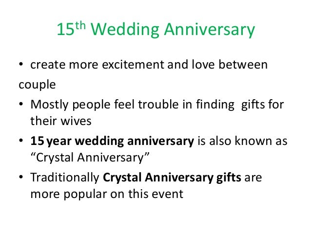 15th wedding  anniversary  ideas 