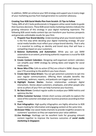 15 Tips for B2B Social Media Marketing | PDF | Small and Medium-sized ...