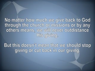 15 To Give Or Not To Give? Philippians 4:14-20
