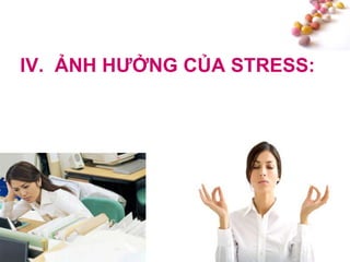 #
IV. ẢNH HƢỞNG CỦA STRESS:
 