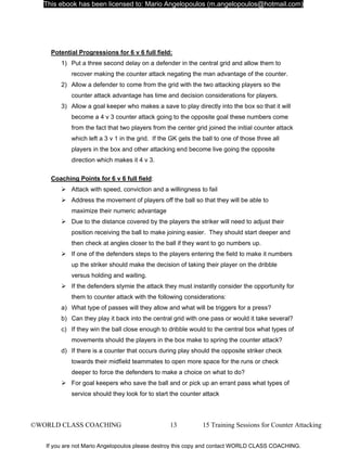 15 training sessions for counter attacking | PDF