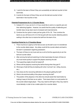 15 training sessions for counter attacking | PDF