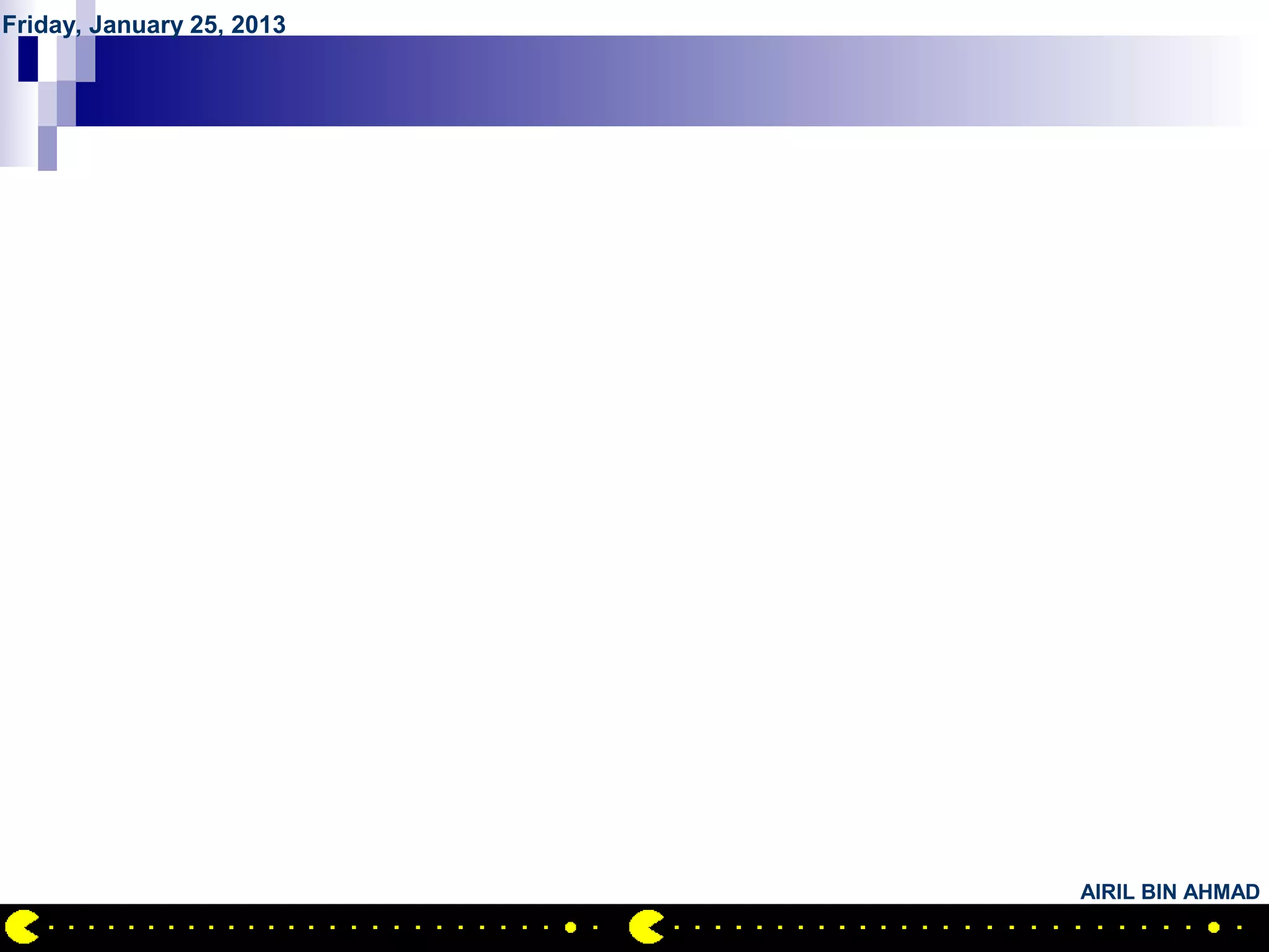 Friday, January 25, 2013




                           AIRIL BIN AHMAD
 