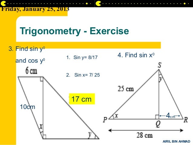 Note Math Form 3 15 Trigonometry