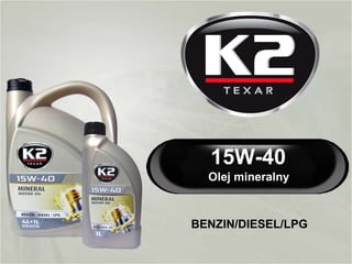 15W-40 BENZYNA/ DIESEL/ LPG Olej mineralny  do wszystkich typów silników 