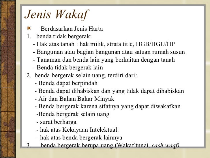 15 Wakaf