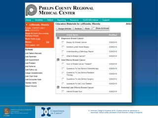 © American College of Surgeons 2016—Content cannot be reproduced or
repurposed without written permission of the American College of Surgeons.
 