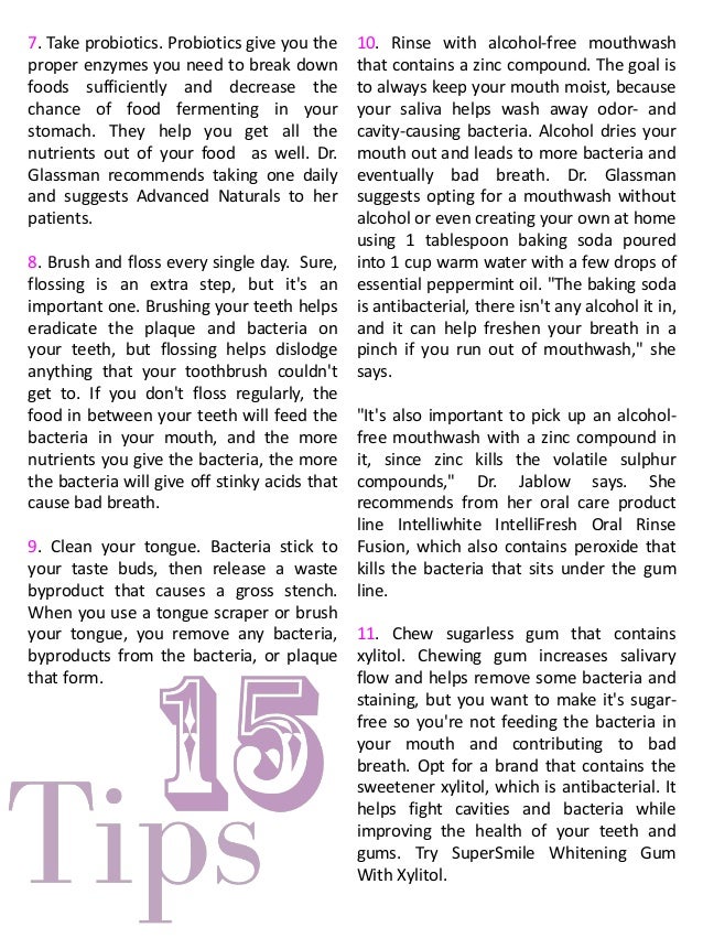 15 Ways to Make Your Breath Smell Good All the Time