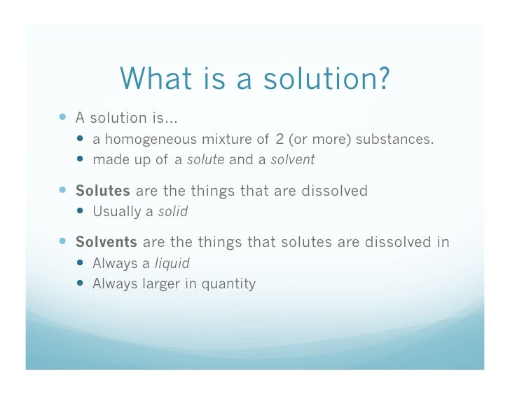 1 5 What Are Solutions
