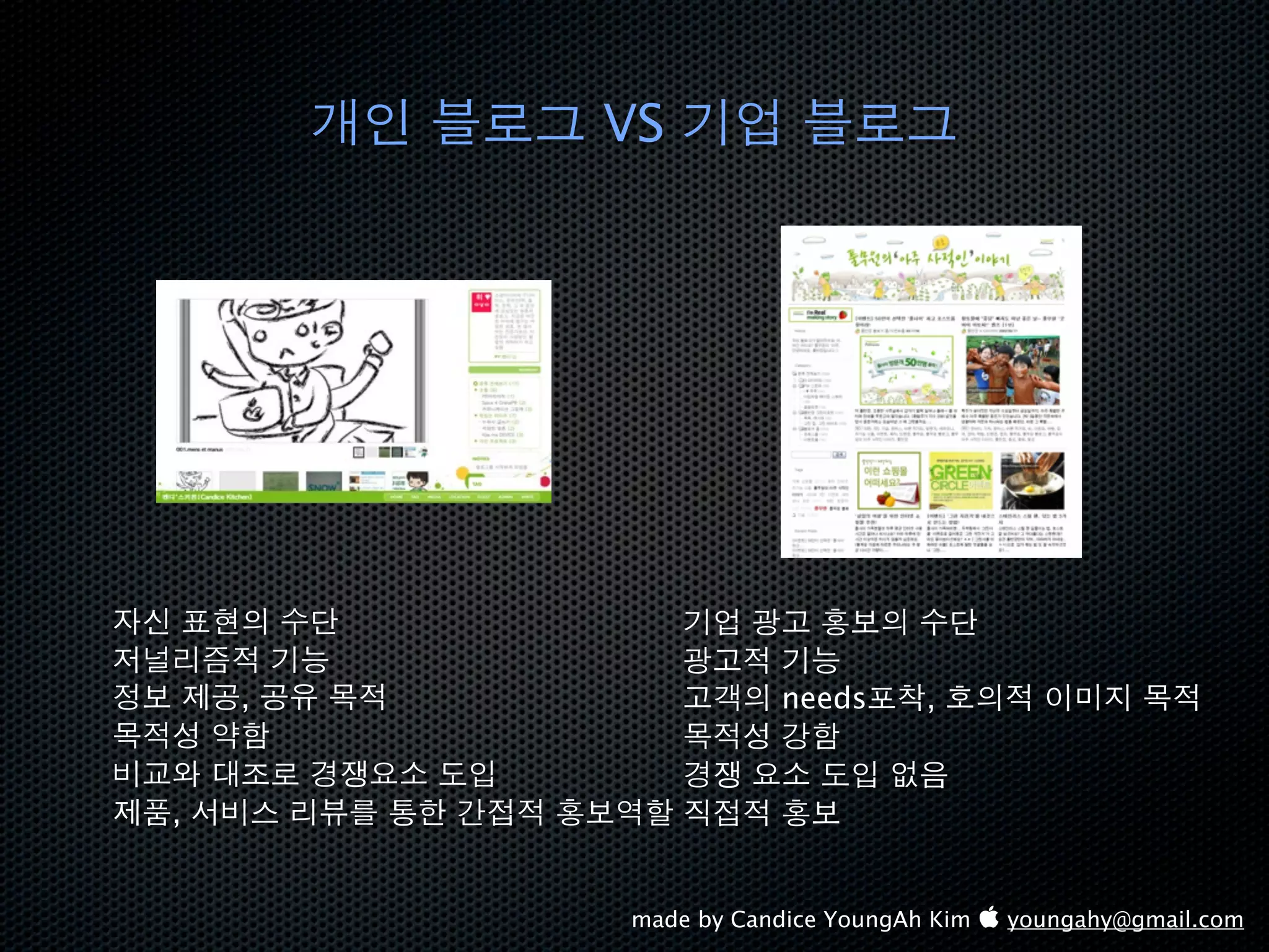 VS




    ,              needs       ,


,


        made by Candice YoungAh Kim  youngahy@gmail.com
 