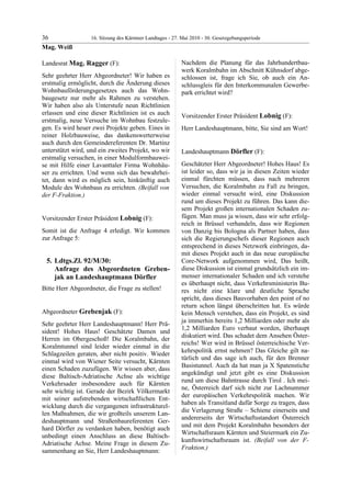 16. LTG-Sitzung am 27. Mai 2010