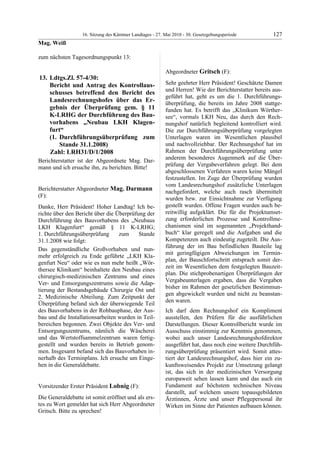 16. LTG-Sitzung am 27. Mai 2010