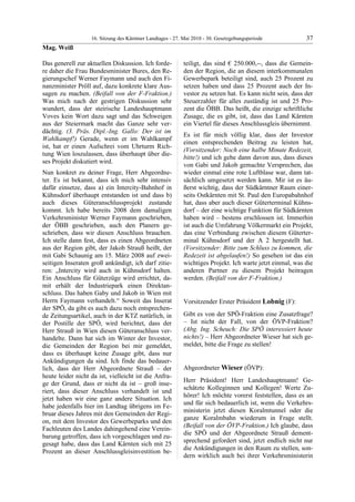 16. LTG-Sitzung am 27. Mai 2010