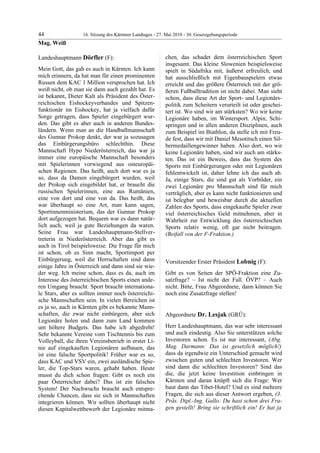 16. LTG-Sitzung am 27. Mai 2010