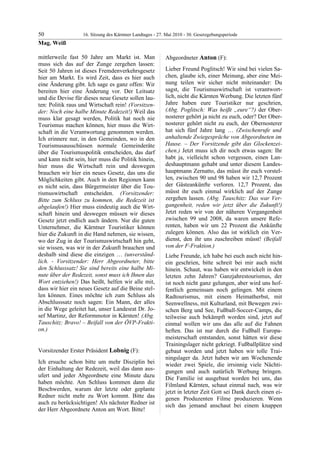 16. LTG-Sitzung am 27. Mai 2010