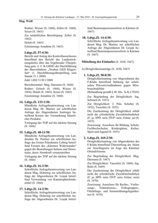 16. LTG-Sitzung am 27. Mai 2010