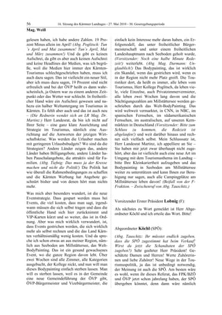 16. LTG-Sitzung am 27. Mai 2010