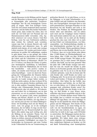 16. LTG-Sitzung am 27. Mai 2010