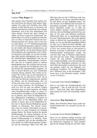 16. LTG-Sitzung am 27. Mai 2010