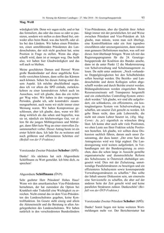 16. LTG-Sitzung am 27. Mai 2010