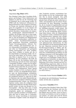 16. LTG-Sitzung am 27. Mai 2010