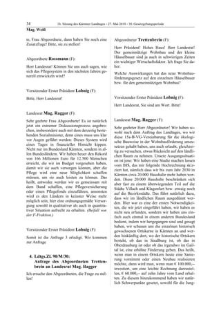 16. LTG-Sitzung am 27. Mai 2010