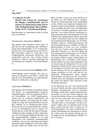 16. LTG-Sitzung am 27. Mai 2010