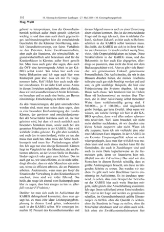 16. LTG-Sitzung am 27. Mai 2010