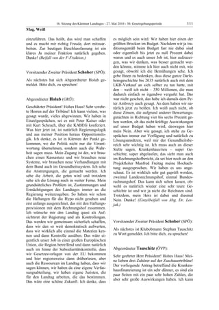 16. LTG-Sitzung am 27. Mai 2010