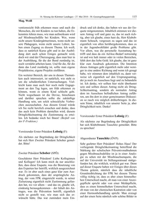 16. LTG-Sitzung am 27. Mai 2010