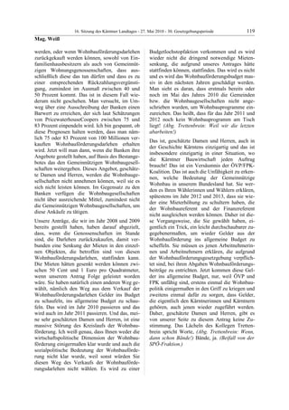 16. LTG-Sitzung am 27. Mai 2010