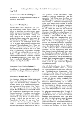 16. LTG-Sitzung am 27. Mai 2010