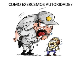 COMO EXERCEMOS AUTORIDADE?
 