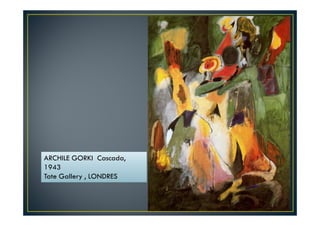 ARCHILE GORKI Cascada, 
1943 
Tate Gallery , LONDRES 
 